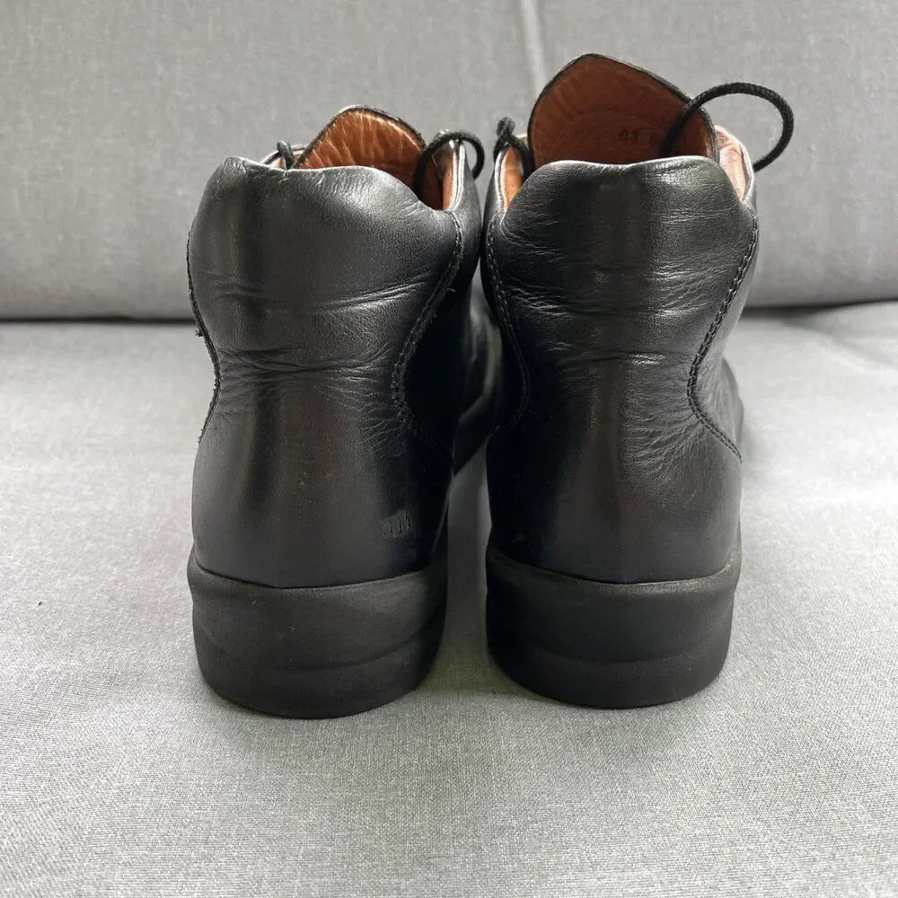 Footprints By Birkenstock Leather Black Ankle Boots Narrow 41 Euro US Men's 8 N